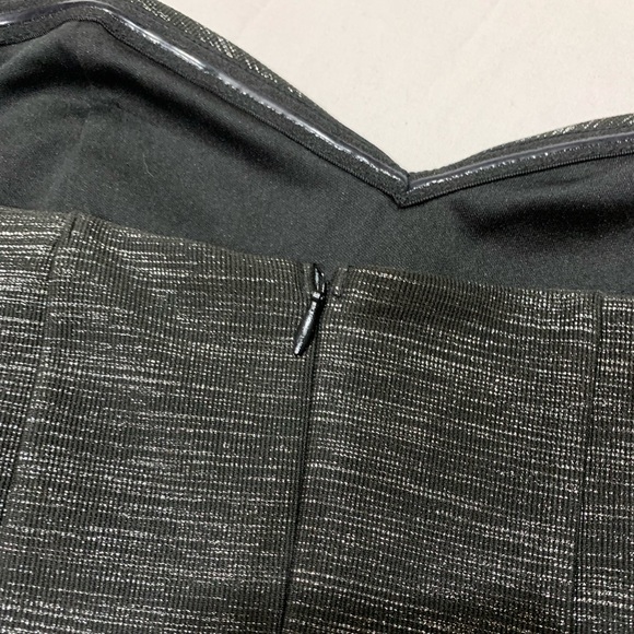 Strapless Black & Grey Bodycon Dress - Picture 4 of 5